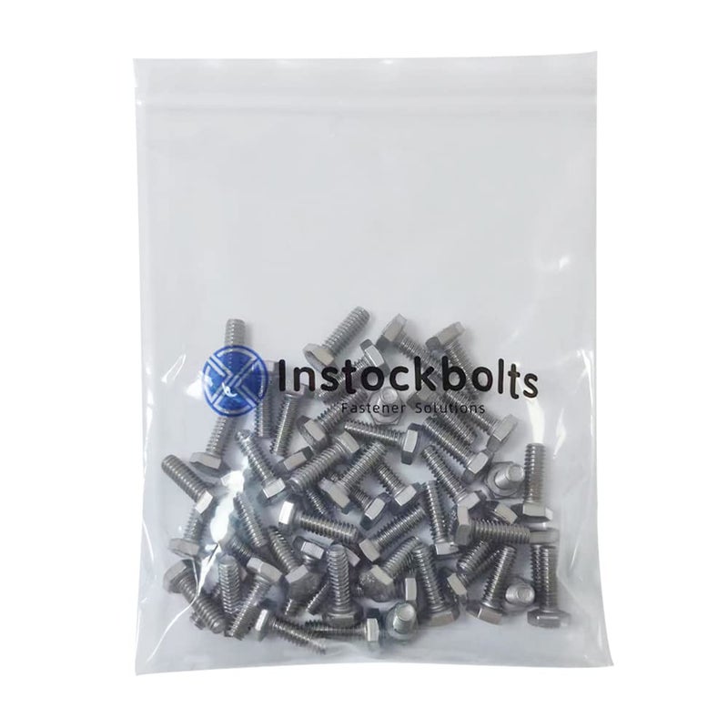 Instockbolts M10-1.5 X 12 Hex Head Screw Bolt, 304 Stainless Steel 18-8 Hex Head Bolts, DIN 933 Pack of 10 - Image 4